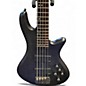 Used Schecter Guitar Research Stiletto Studio 5 String SEE THRU BLACK Electric Bass Guitar