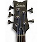 Used Schecter Guitar Research Stiletto Studio 5 String SEE THRU BLACK Electric Bass Guitar