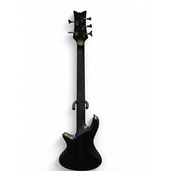 Used Schecter Guitar Research Stiletto Studio 5 String SEE THRU BLACK Electric Bass Guitar