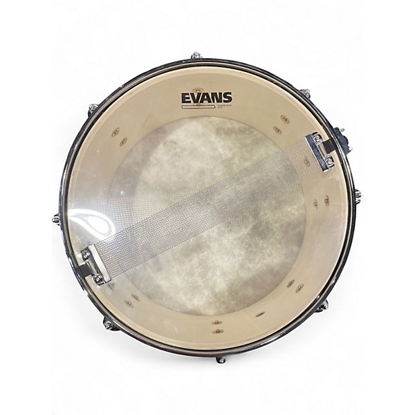 Used Ludwig 14in Backbeat Snare BLACK SPARKLE Drum