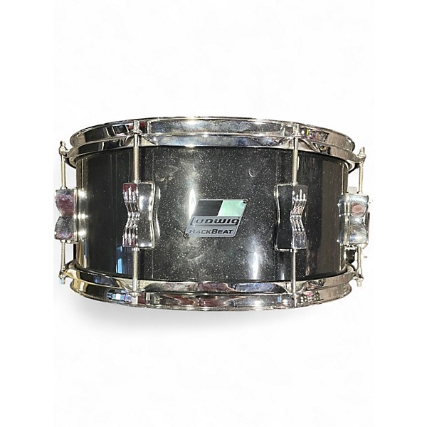 Used Ludwig 14in Backbeat Snare BLACK SPARKLE Drum