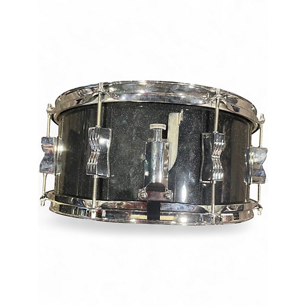 Used Ludwig 14in Backbeat Snare BLACK SPARKLE Drum