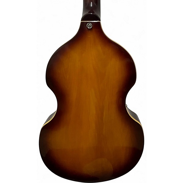 Used Jay Turser violin bass left handed Vintage Sunburst Electric Bass Guitar