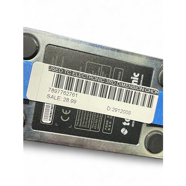 Used TC Electronic 3rd Dimension Chorus Effect Pedal