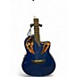 Used Ovation Celebrity CE44P-8TO Trans Blue Acoustic Electric Guitar