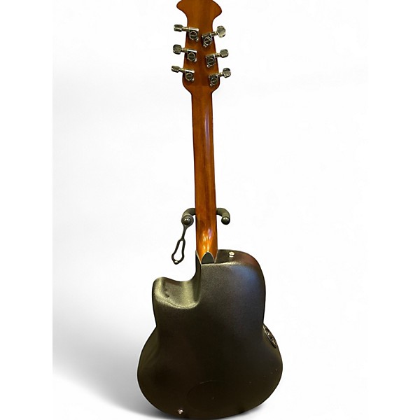 Used Ovation Celebrity CE44P-8TO Trans Blue Acoustic Electric Guitar