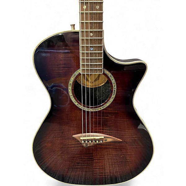 Used Dean Exotiglass TBB Natural Burst Acoustic Electric Guitar