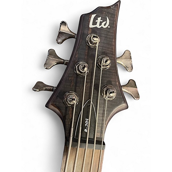 Used 2024 ESP LTD B205SM 5 String Trans Brown Electric Bass Guitar