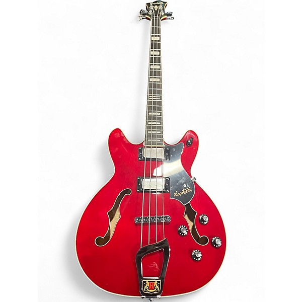 Used Hagstrom Viking P Candy Apple Red Hollow Body Electric Guitar