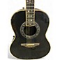 Vintage 1980s Ovation 1719 CUSTOM LEGEND Black Acoustic Electric Guitar
