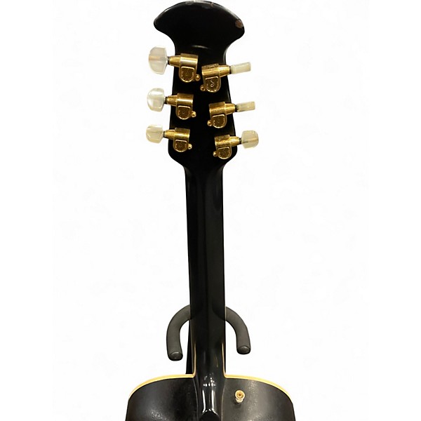 Vintage 1980s Ovation 1719 CUSTOM LEGEND Black Acoustic Electric Guitar