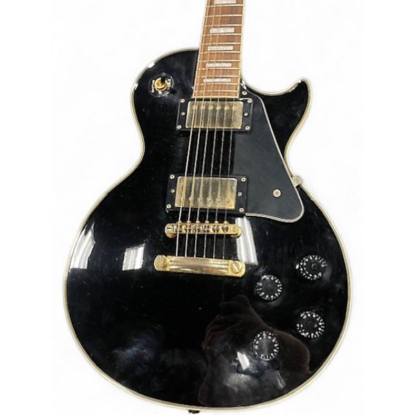 Used Epiphone Les Paul Custom Black Solid Body Electric Guitar