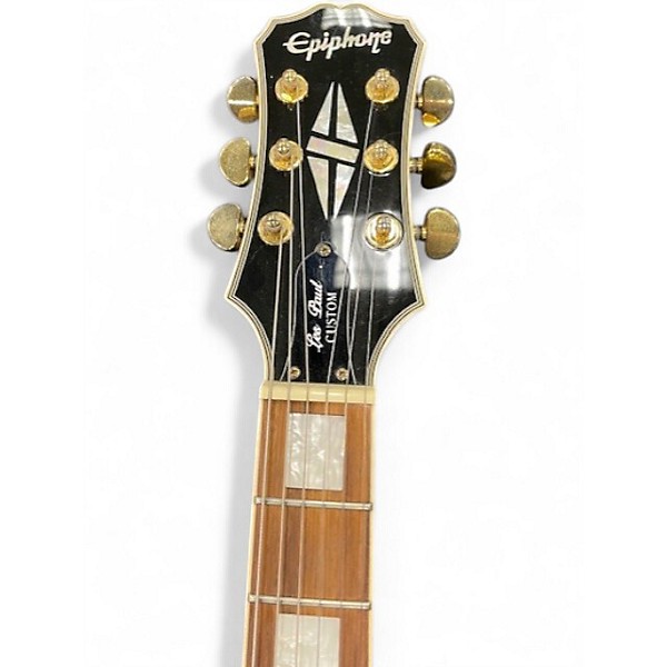 Used Epiphone Les Paul Custom Black Solid Body Electric Guitar