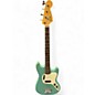 Vintage 1970s Fender musicmaster Surf Green Electric Bass Guitar