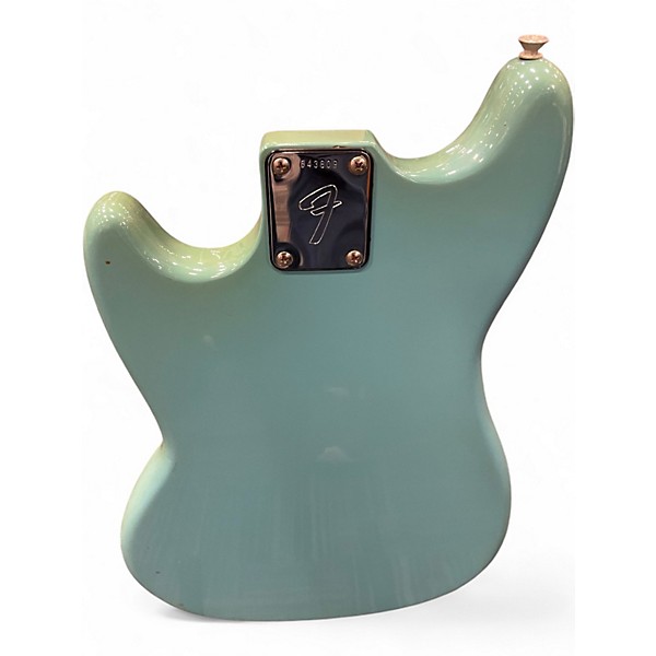 Vintage 1970s Fender musicmaster Surf Green Electric Bass Guitar