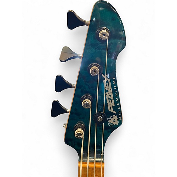 Used Peavey MILLENIUM TRANS GREEN Electric Bass Guitar