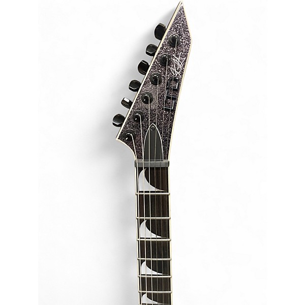 Used ESP LTD KHV Silver Sparkle Solid Body Electric Guitar