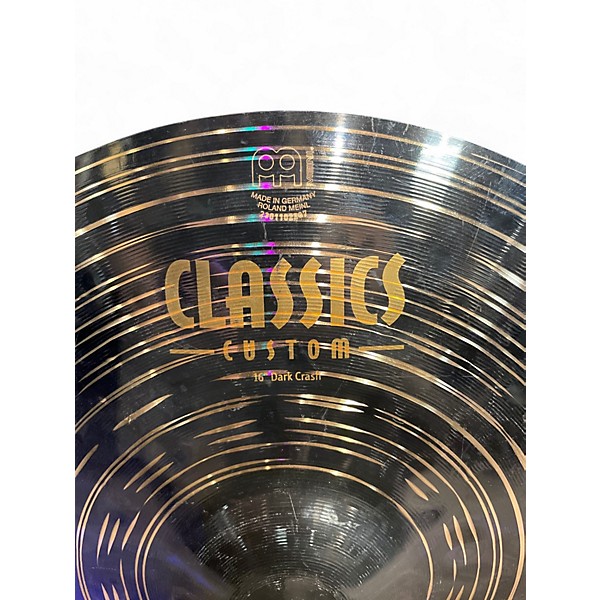 Used MEINL 16in 16" dark crash Cymbal