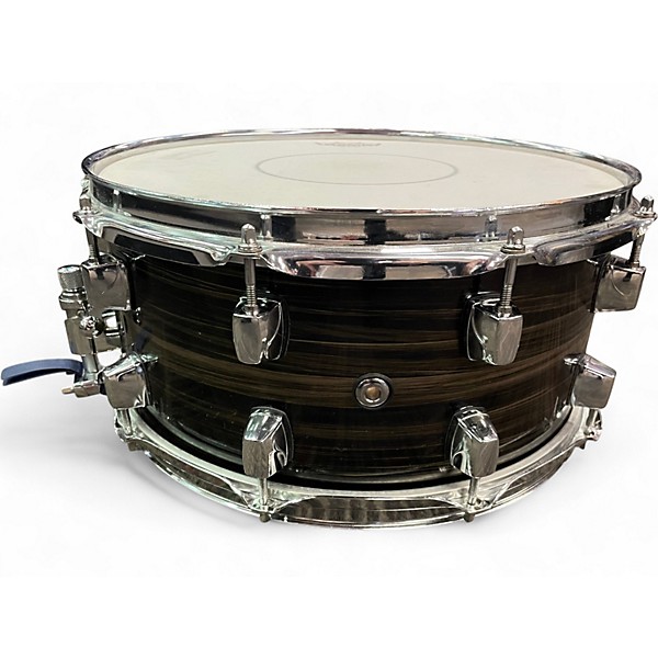 Used ddrum 6.5X14 DOMINION MAPLE SNARE BRUSHED OLIVE METALLIC Drum
