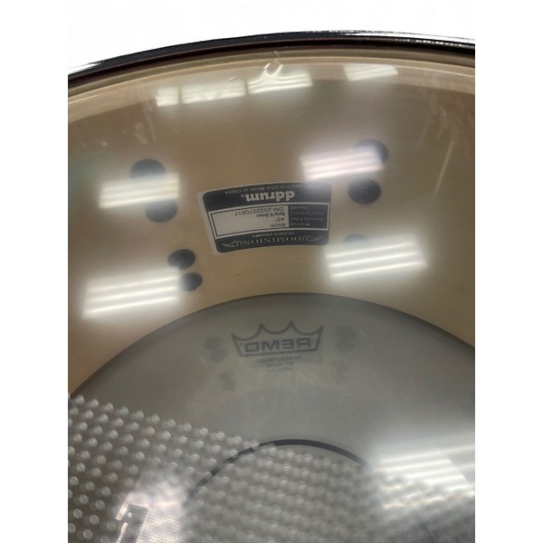Used ddrum 6.5X14 DOMINION MAPLE SNARE BRUSHED OLIVE METALLIC Drum