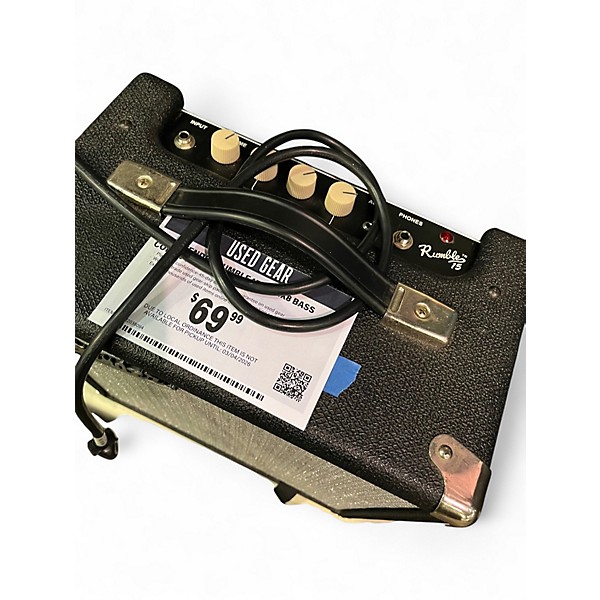 Used Fender Rumble 15 15W 1X8 Bass Combo Amp