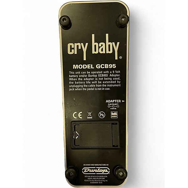Used Dunlop GCB95 Original Crybaby Wah Effect Pedal