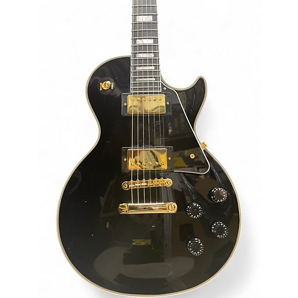 Used Epiphone inspired by gibson les paul custom ebony Solid Body Electric Guitar