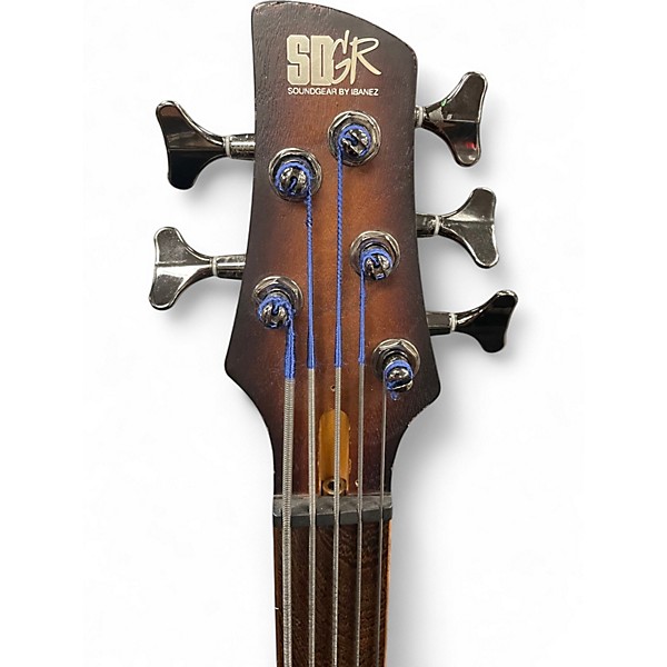 Used Ibanez srf705 Brown Electric Bass Guitar