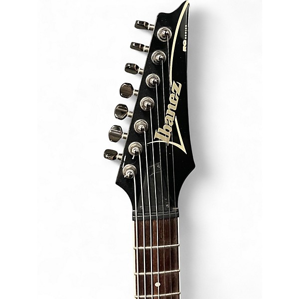 Used Ibanez RGA7 RGSERIES Black Solid Body Electric Guitar