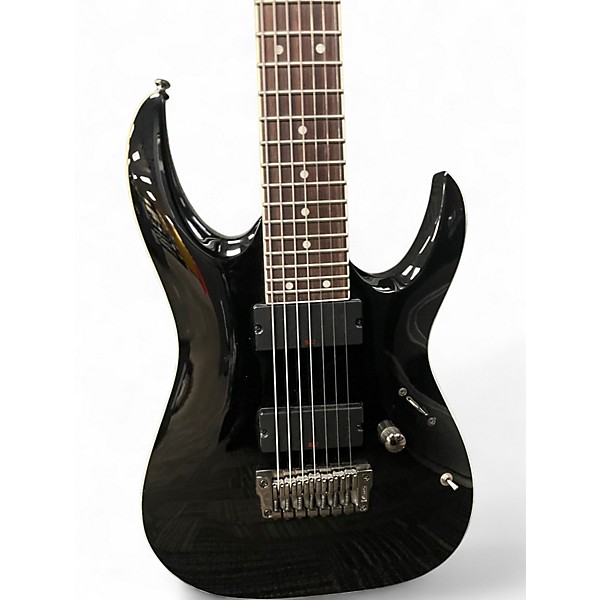 Used Ibanez RGA7 RGSERIES Black Solid Body Electric Guitar