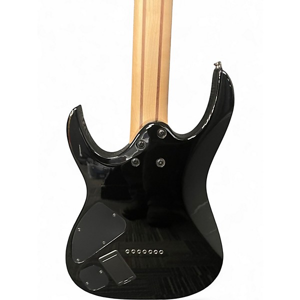Used Ibanez RGA7 RGSERIES Black Solid Body Electric Guitar