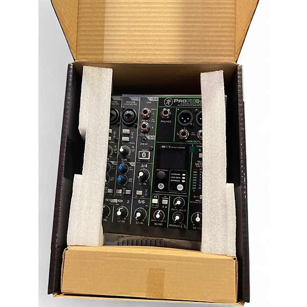 Used Mackie ProFX6v3+ 6-Channel Analog Mixer With Enhanced FX, USB Recor Unpowered Mixer