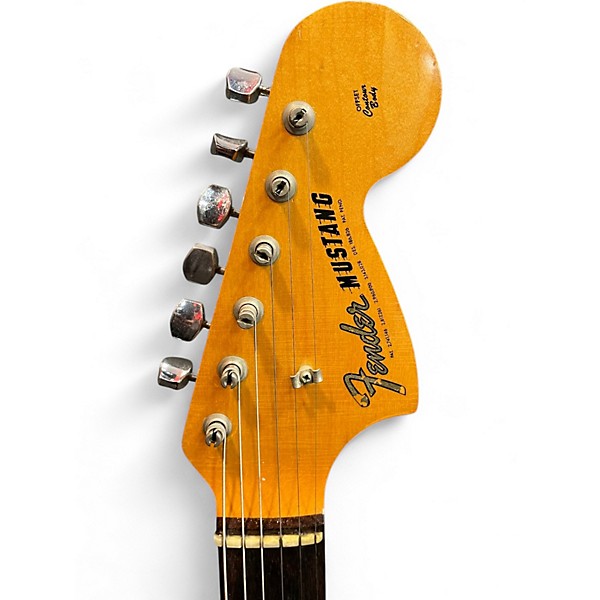 Vintage 1966 Fender Mustang Daphne Blue Solid Body Electric Guitar