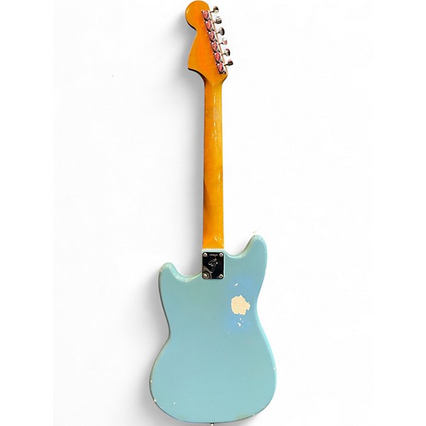 Vintage 1966 Fender Mustang Daphne Blue Solid Body Electric Guitar