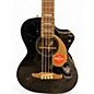 Used Fender Kingman Acoustic Electric Bass Black Acoustic Bass Guitar
