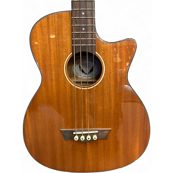Used Dean AX EABC MAH GC Mahogany Acoustic Bass Natural Acoustic Bass Guitar