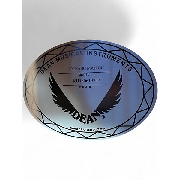 Used Dean AX EABC MAH GC Mahogany Acoustic Bass Natural Acoustic Bass Guitar