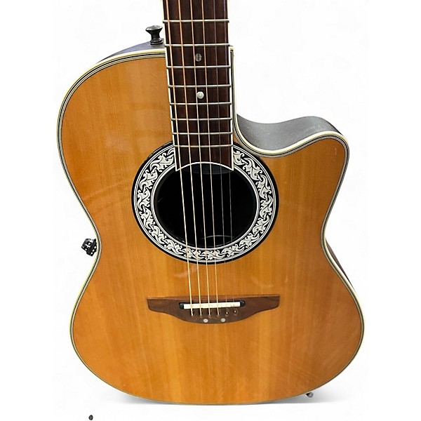 Used Ovation 1527 Natural Acoustic Electric Guitar