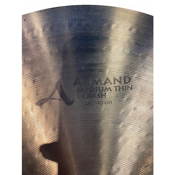 Used Zildjian 16in Armand Series Medium Thin Crash Cymbal