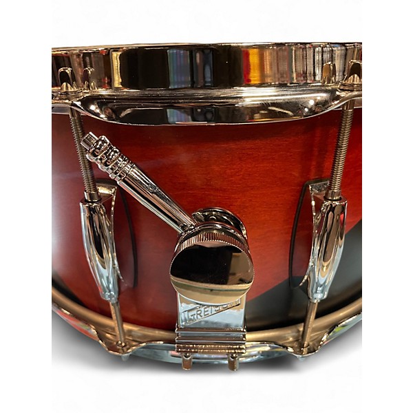 Used Gretsch Drums 6X14 USA Custom Brooklyn Snare Mahogany & Ebony Drum