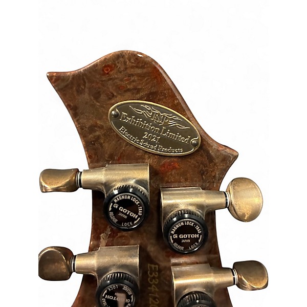 Used 2021 ESP MYSTIQUE-CTM-FT NT Emerald Green Solid Body Electric Guitar