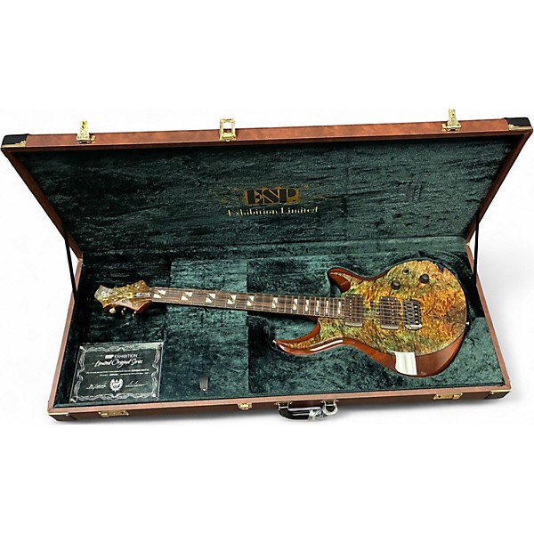 Used 2021 ESP MYSTIQUE-CTM-FT NT Emerald Green Solid Body Electric Guitar