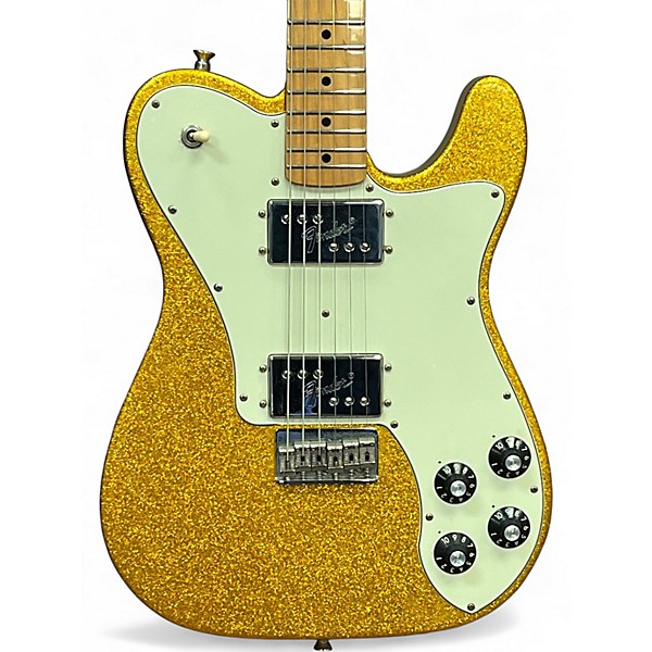 Used 2012 Fender 1972 Telecaster Deluxe Vegas Gold Flake Solid Body Electric Guitar