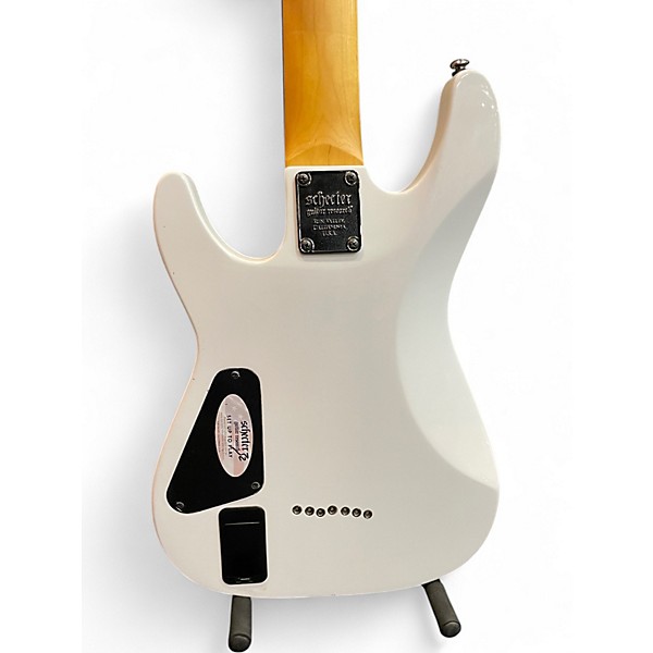 Used Schecter Guitar Research Damien 7 String Vintage White Solid Body Electric Guitar