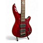 Used Schecter Guitar Research Damien Elite-4 Crimson Red Electric Bass Guitar