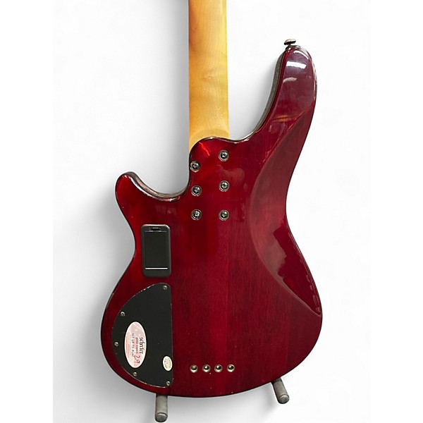Used Schecter Guitar Research Damien Elite-4 Crimson Red Electric Bass Guitar