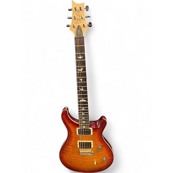 Used PRS CE24 Dark Cherry Sunburst Solid Body Electric Guitar