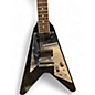 Used Gibson 70s flying v mirror Black Solid Body Electric Guitar