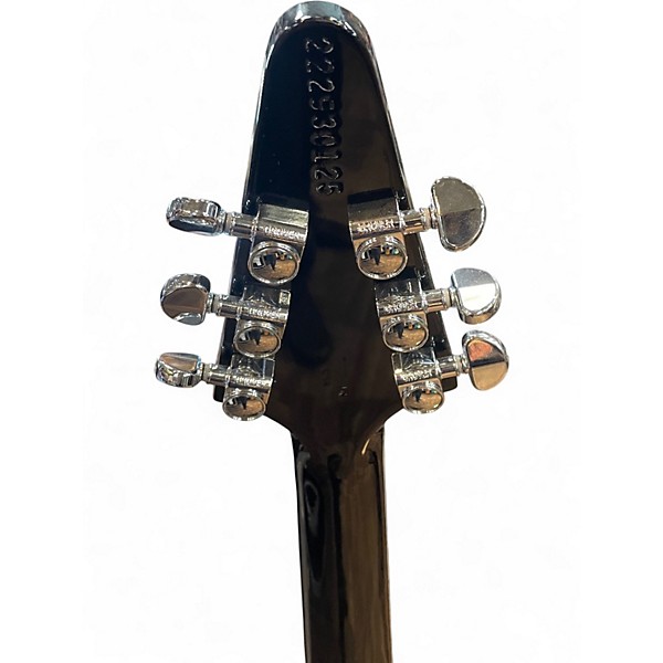 Used Gibson 70s flying v mirror Black Solid Body Electric Guitar