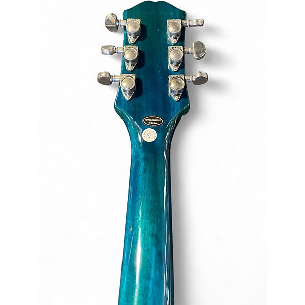 Used Epiphone Les Paul Std 60s Quilt Trans Blue Solid Body Electric Guitar